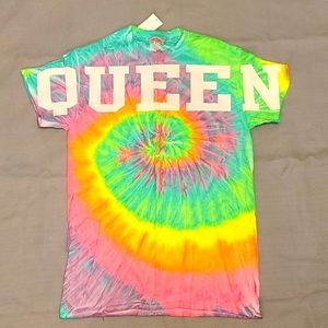 "QUEEN" Tie Dye T Shirt